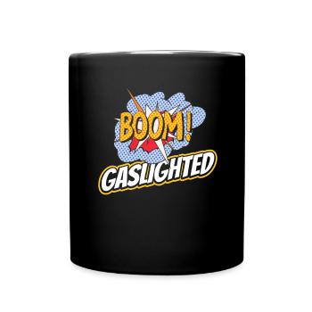 Echtes Professionelles Gaslighting - Tasse einfarbig - Schwarz - Vorne