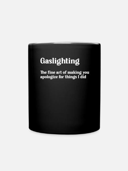 Echtes Professionelles Gaslighting - Tasse einfarbig - Schwarz