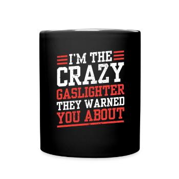 Echtes Professionelles Gaslighting - Tasse einfarbig - Schwarz - Vorne