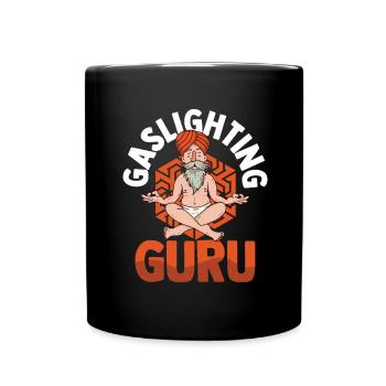 Echtes Professionelles Gaslighting - Tasse einfarbig - Schwarz - Vorne