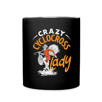 Gravel Bike Cyclocross With Cyclocross - Full Colour Mug - black - Front