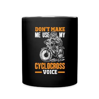Gravel Bike Cyclocross With Cyclocross - Full Colour Mug - black - Front