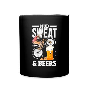 Gravel Bike Cyclocross With Cyclocross - Full Colour Mug - black - Front