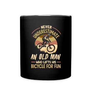 Gravel Bike Cyclocross With Cyclocross - Full Colour Mug - black - Front