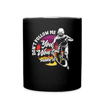 Gravel Bike Cyclocross With Cyclocross - Full Colour Mug - black - Front