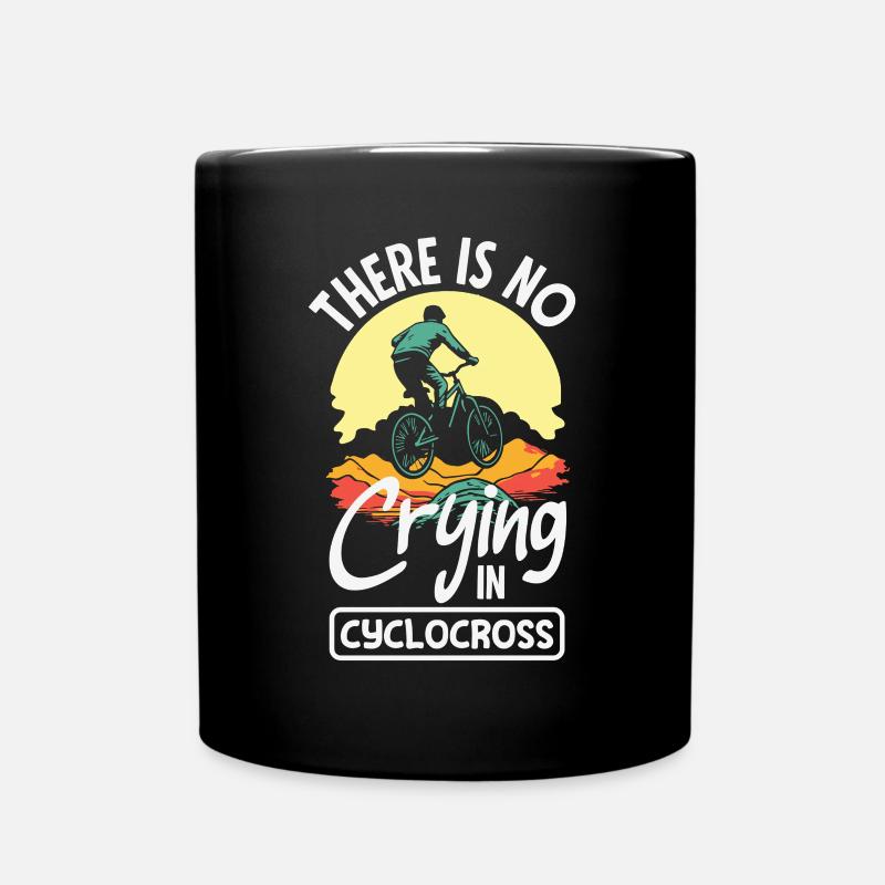 Vélo de gravier Cyclocross avec cyclo-cross - Mug uni - noir