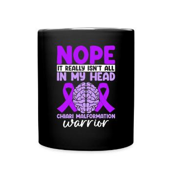 Es ist wirklich nicht alles in meinem Kopf Lila Chiari - Tasse einfarbig - Schwarz - Vorne