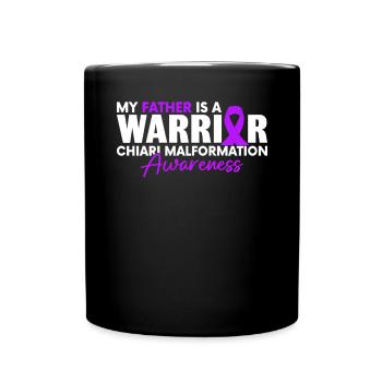 Mein Vater Ist Ein Krieger Lila Band Chiari - Tasse einfarbig - Schwarz - Vorne