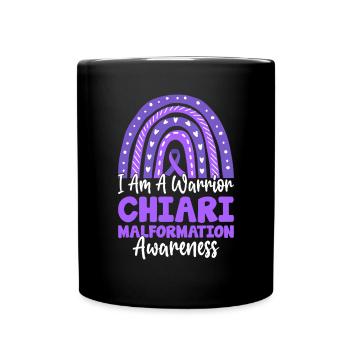 I Am A Warrior Lila Boho Regenbogen Chiari - Tasse einfarbig - Schwarz - Vorne