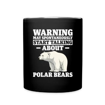 Drôle d’ours polaires Espèces en voie de disparition Arctique - Mug uni - noir - Devant