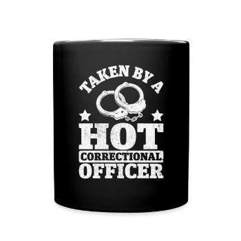 Taken By A Correctional Officer Funny Wife - Full Colour Mug - black - Front