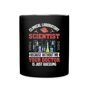 Scientifique de laboratoire clinique MLS Lab Funny - Mug uni - noir - Devant