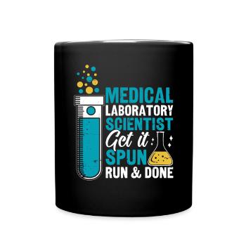 Get It Spin, Run And Done, Laboratoire médical drôle - Mug uni - noir - Devant