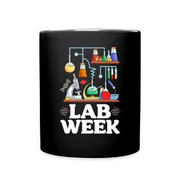 Lab Week Medical Science Med Lab Scientist - Full Colour Mug - black - Front