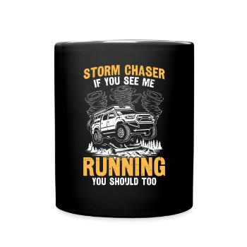 Storm Chaser Meteorology Weather Forecast - Full Colour Mug - black - Front