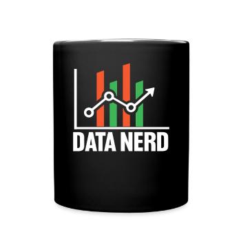 Daten Nerd Tabellenkalkulation Statistiker Lustige Daten - Tasse einfarbig - Schwarz - Vorne