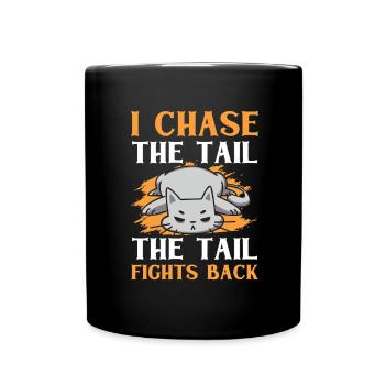 Chat Gras Gros Chat Humour Mème - Mug uni - noir - Devant