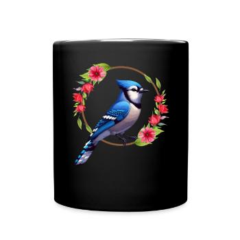 Geai bleu Cyanocitta Cristata Ornithologue - Mug uni - noir - Devant