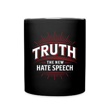 Truth the new Hate Speech Against DEI Political - Full Colour Mug - black - Front