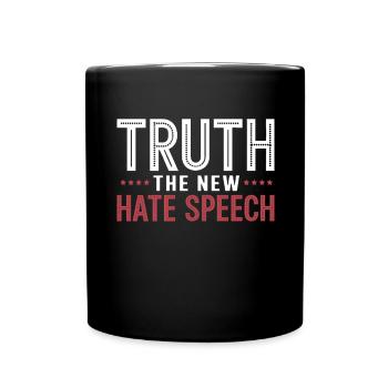 Truth the new Hate Speech Against DEI Political - Full Colour Mug - black - Front
