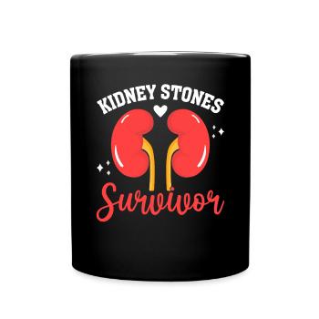 Calculs rénaux Survivant Transplantation d’organe Drôle - Mug uni - noir - Devant