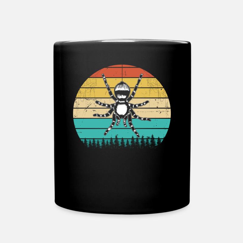 Araignées drôles Araignées araignées tarentules arachnides rétro - Mug uni - noir