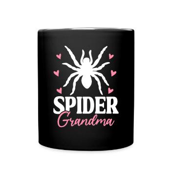 Spider Grandma Funny Tarantula Arachnid Grandma - Full Colour Mug - black - Front