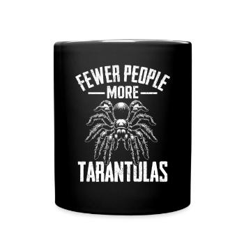 Lustige Tarantel Introvertiertes Spinnentier Exotisches Haustier - Tasse einfarbig - Schwarz - Vorne