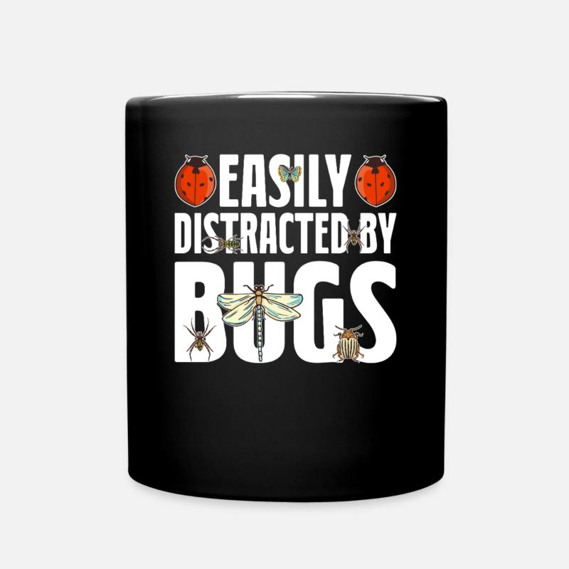 Leicht ablenkbar durch Entomologie Lustige - Tasse einfarbig - Schwarz