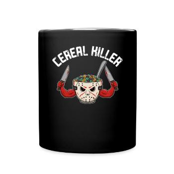 Tueur de céréales Drôle Petit déjeuner Matin Sucre - Mug uni - noir - Devant