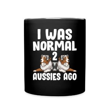 J’étais normal il y a 2 Australiens Drôle Australien - Mug uni - noir - Devant