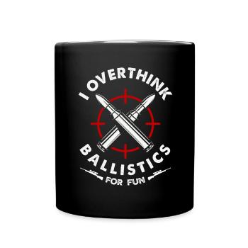 Cat Fat Fat Cat Humor Meme - Full Colour Mug - black - Front