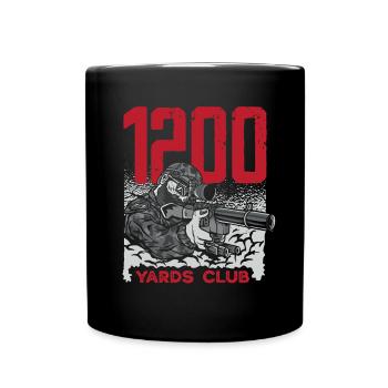 Cat Fat Fat Cat Humor Meme - Full Colour Mug - black - Front