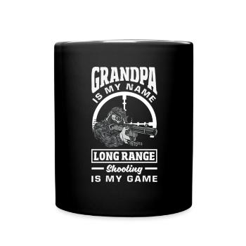 Cat Fat Fat Cat Humor Meme - Full Colour Mug - black - Front