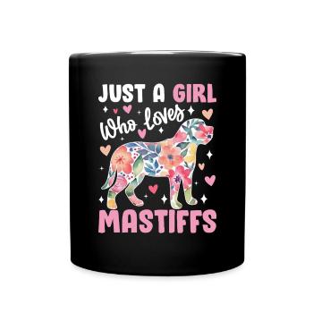 Drôle Mastiff Chien Bullmastiff Grand Chien Troupeau - Mug uni - noir - Devant