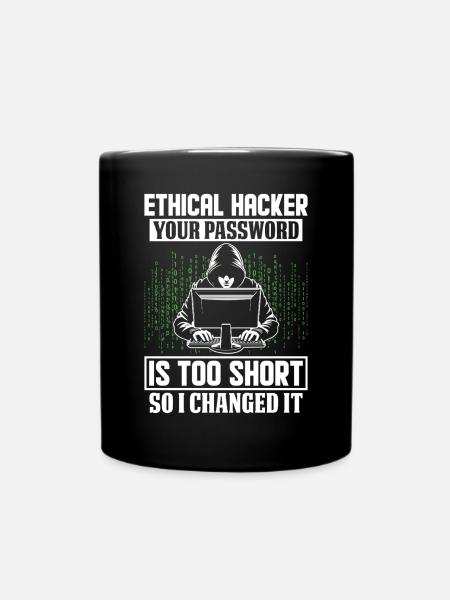 Hacker éthique Cyber Security Code Cracker Drôle - Mug uni - noir