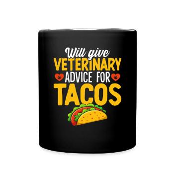 Funny Veterinary Animal Hospital Vet Medicine - Full Colour Mug - black - Front