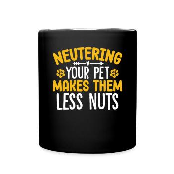 Funny Vet Medicine Pet Care Animal Hospital - Full Colour Mug - black - Front