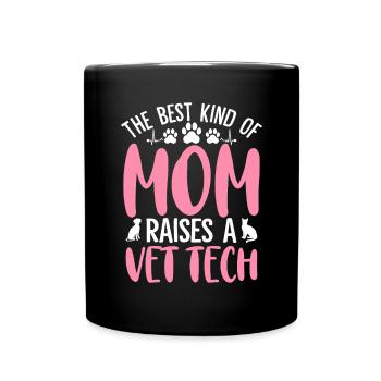 Tierarzt Tech Mama Lustig Tierarzt Haustierpflege Mama - Tasse einfarbig - Schwarz - Vorne
