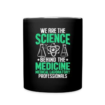 Medical Laboratory Professionals Funny MLS Lab - Full Colour Mug - black - Front