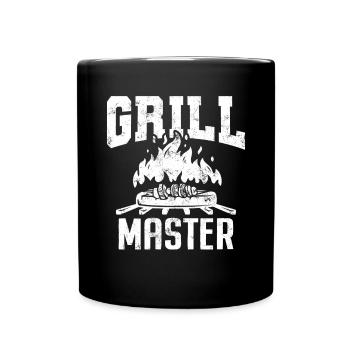Grill Master Lustiges BBQ Grillen Pitmaster - Tasse einfarbig - Schwarz - Vorne