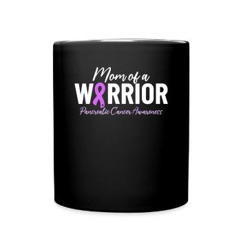 Maman d’un guerrier Cancer du pancréas Exocrine - Mug uni - noir - Devant