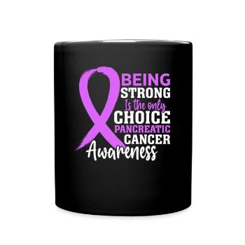 Être fort est le seul choix Pancréas violet - Mug uni - noir - Devant
