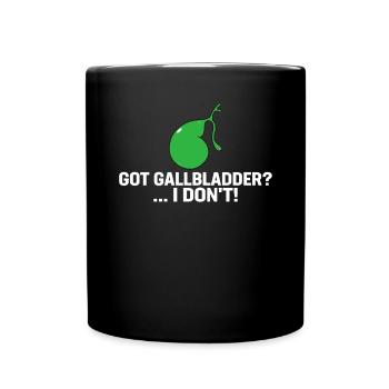 Cholécystectomie drôle d’ablation de la vésicule biliaire - Mug uni - noir - Devant