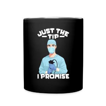 Juste le conseil Je promets des soins de santé endoscopiques amusants - Mug uni - noir - Devant