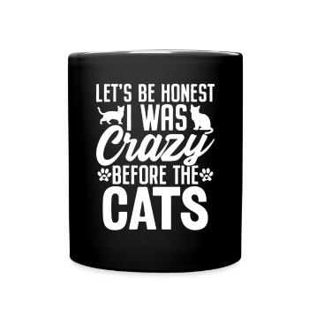 J’étais fou avant le refuge pour chats Foster drôle - Mug uni - noir - Devant