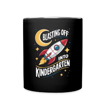 Départ de la maternelle pour la rentrée scolaire - Mug uni - noir - Devant