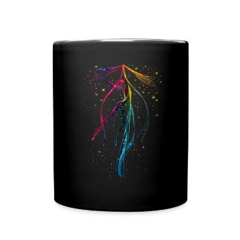 Aerialist Aerial Silk Circus Air Silk - Full Colour Mug - black - Front