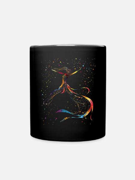Aérien Soie Aérienne Cirque Air Soie - Mug uni - noir