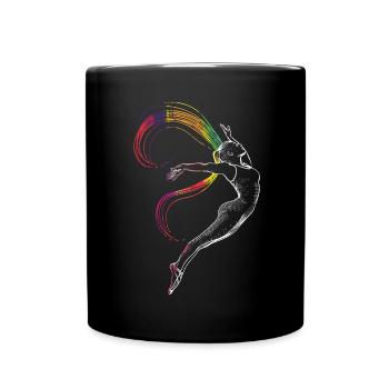 Aerialist Aerial Silk Circus Air Silk - Full Colour Mug - black - Front